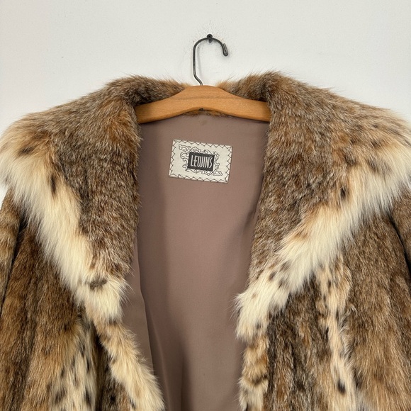 Vintage Genuine Spotted Fur Pierre Cardin Long Coat - Picture 5 of 13